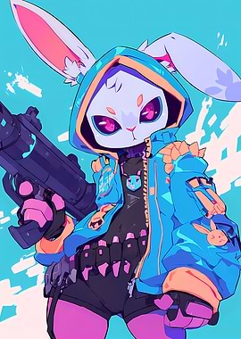 Rabbit Anime Gunner