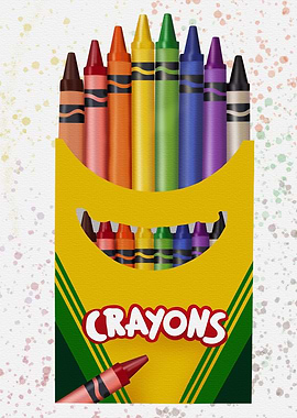 Crayon Watercolor Art