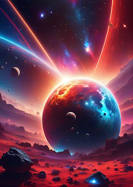 Epic Planet sci fi scene