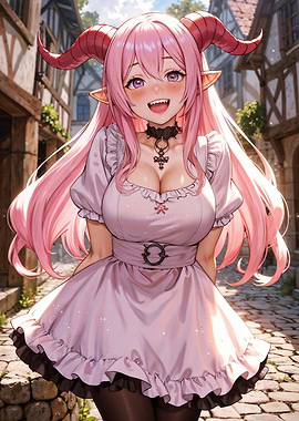 A Smiling Demon Girl