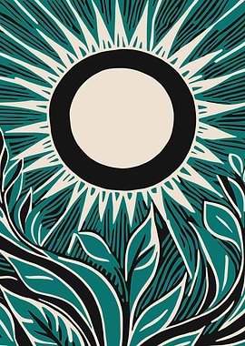 Vintage Nature Sunset