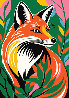 Colorful Fox