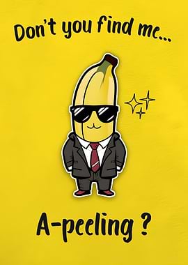 Apeeling banana