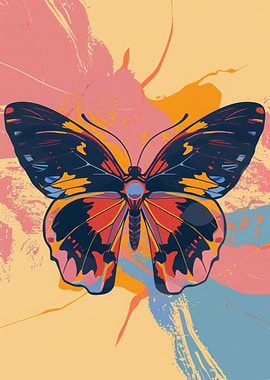 Butterfly Abstract Flat