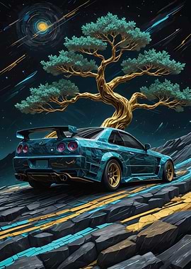 Nissan GTR Kintsugi Art