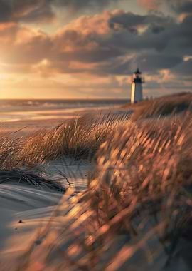 Dunes and Lighthouse