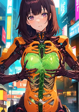 Anime Cybernetic Girl