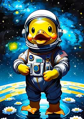 Rubber Duck Astronaut