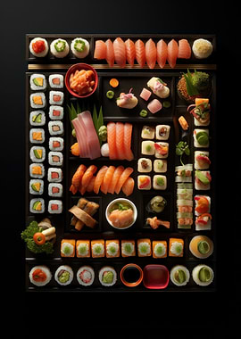 Vibrant Sushi Feast