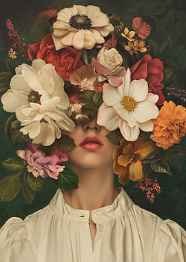 Lady Flower Floral Sexy