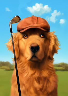 Golden Retriever Golf