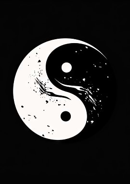 Abstract Yin Yang Symbol