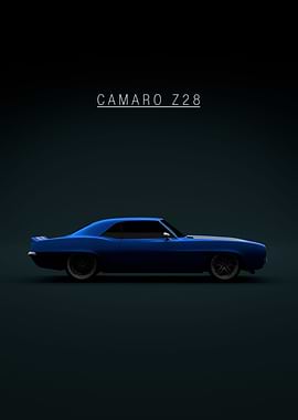 Camaro Z28 302 1969 Blue