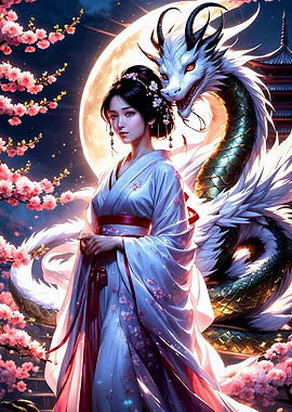 Geisha Dragon Japanese