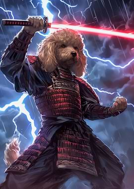 Poodle Lightning samurai