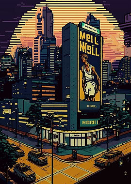 Kobe City Pixel Art