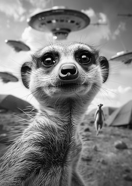 UFO Alien Meerkat