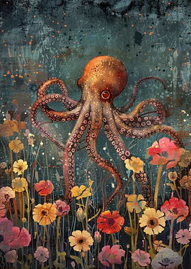 Floral Octopus