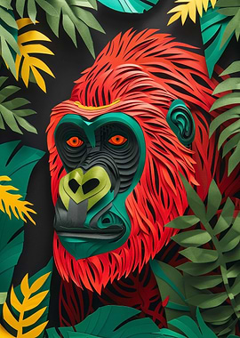 Gorilla Paper Craft
