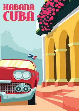 Habana Cuba Vintage Poster