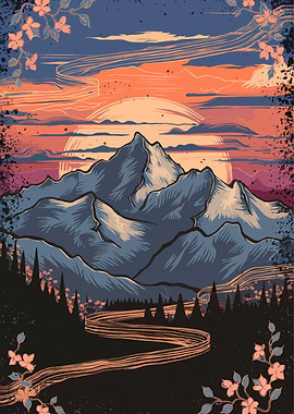 A Mountain Illustration