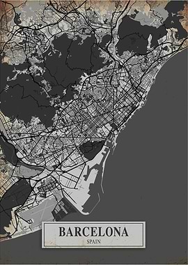 Barcelona Spain Vintage