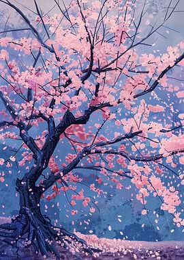 Cherry Blossom Painting