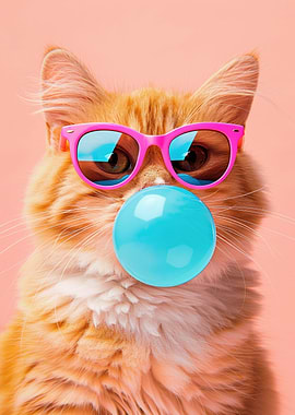 cat bubble gum