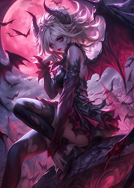 Queen of Bats Anime Girl