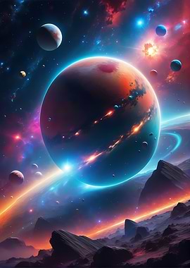 Epic Planet sci fi scene