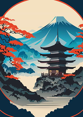 Japanese Landscape Shrine