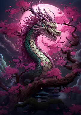 Japanese Sakura Dragon