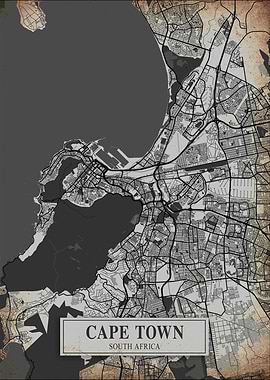 Cape Town South Africa Map