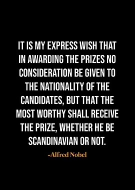 Alfred Nobel quotes