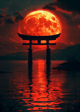 Blood Moon Torii Gate