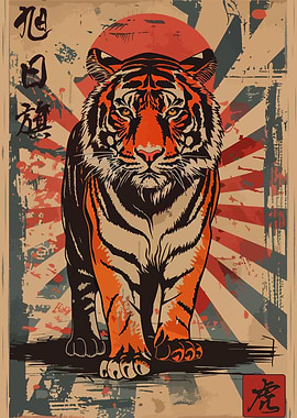 Rising Sun Flag Tiger