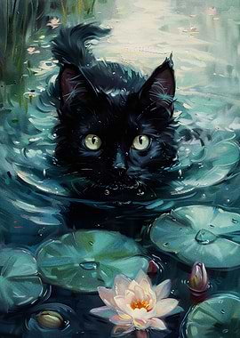 Black Cat Waterlilies