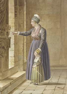 Woman with her daughter