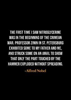 Alfred Nobel quotes