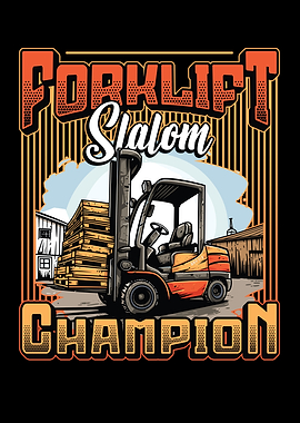 Forklift Slalom Warehouse