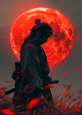 Blood Moon Samurai Women
