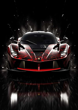 Ferrari LaFerrari supercar' Poster, picture, metal print