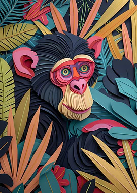 Chimpanzee Paper Craft
