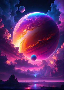 Epic Planet sci fi scene