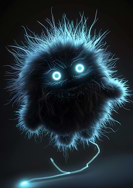 Unfluffy Black Monster