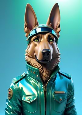 German Shepherd in Fashion