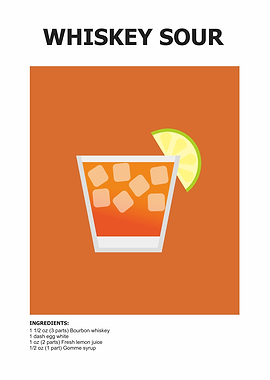 whiskey sour minimalist