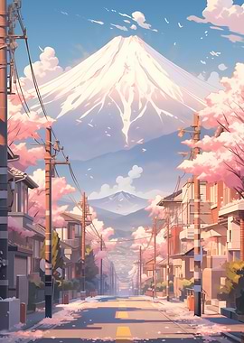 Mount Fuji Sakura Street