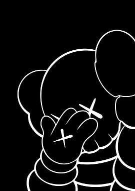Kaws Black and White