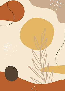 Earthy tones minimal shape